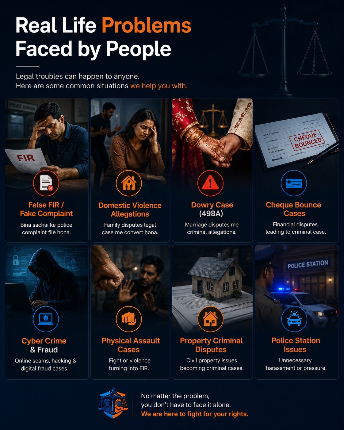 Criminal Case Stress and Legal Problems